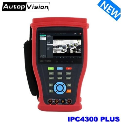 4300P CCTV TESTER H.265 IP+Analog+ 5MP AHD+8MP CVI+8MP TVI+SDI Camera tester HDMI IN Digital Multimeter+Network Cable tracer PTZ