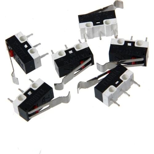 3D Printer Accessories 10pcs/lot 1A/125VAC Endstop Straight Type Micro Switch Limit Switch Makerbot MK7/MK8