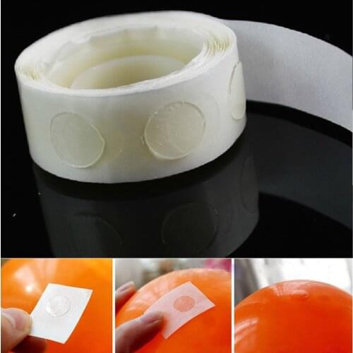 200pcs Balloons Accessories Removable Transparent Double-Side Ballon Attachment Glue Dot Wedding Birthday Party Decor Accessorie