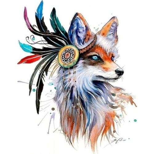 GATYZTORY 5D DIY Diamond Painting Animal Wolf Handmade Full Drill Mosaic Art Rhinestone Kits Cross Stitch Gift Home Decor