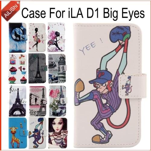 AiLiShi Case For iLA D1 Big Eyes Luxury Flip PU Leather Case D1 Big Eyes iLA Exclusive 100% Special Phone Cover Skin+Tracking