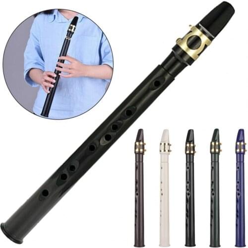 Black Saxophone Set Pocket Sax Mini Portable Saxophone Little Saxophone With Sax Reeds Carrying Bag Tooth Pastes for Beginners