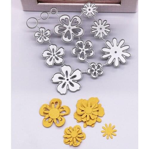 Flower Dies Scrapbooking Metal Die Cut Craft Cutting Dies Card Making Supplies Photo Album Embossing Stencil Crafting Knives