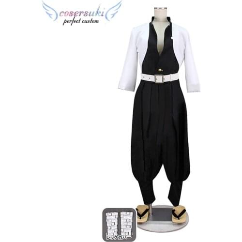 Demon Slayer: Kimetsu no Yaiba Shinazugawa Sanemi Cosplay Carnaval Costume Halloween Christmas Costume