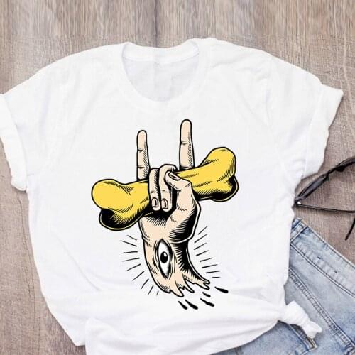 Female Short Sleeve Tees 2021 Summer Rock Clothing Girl Tops Rock Letter Print Tshirt Woman Street Aesthetic Hip Hop