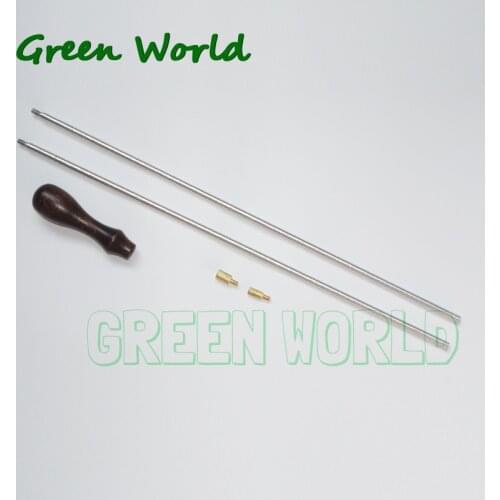 Green World 5pcs/lot .32cal-12ga Aluminum Rotate Ramrods ,Gun Cleaning Rods Set for Rifle,Muzzleloaders Thread 10-32T