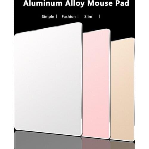 CHYI Aluminum Alloy Metal Slim Game Mouse Pad Magic Xiaomi Mice Gamer PC Computer Laptop Gaming Mousepad For Apple MacBook Pro
