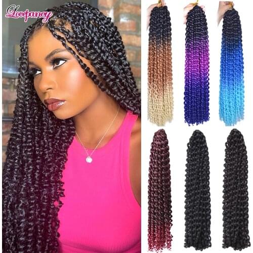 Lovepancy Single Passion Twist Synthetic Braiding Hair Crochet Hair Extensions Crochet Braids Spring Twist Hair For Woman 75g