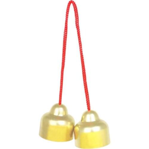 Copper Bell Medium Percussion Knocking Bells Orff Musical Instrument Rhythm Toy SY-97 Accessories Parts Kids Gift
