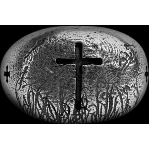 Thumb Ring Cross Monument Hip Hop for Boyfriend Male Stainless Steel Amulet Coupon Jewelry Creativity Gift Wholesale Anel OSR648