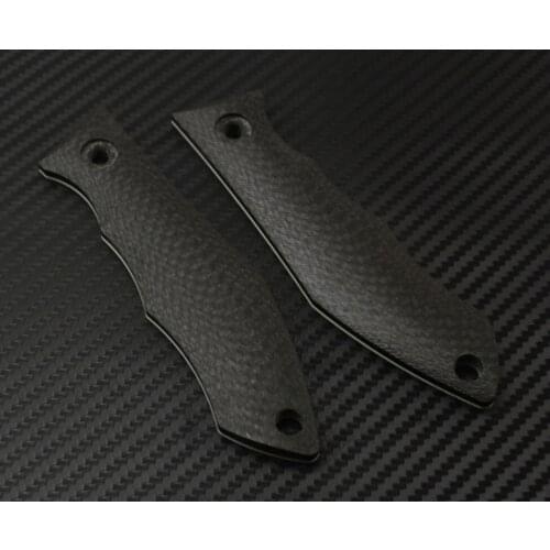 New sale practical A pair 3K carbon fiber handle patch CNC shank blade Grips DIY