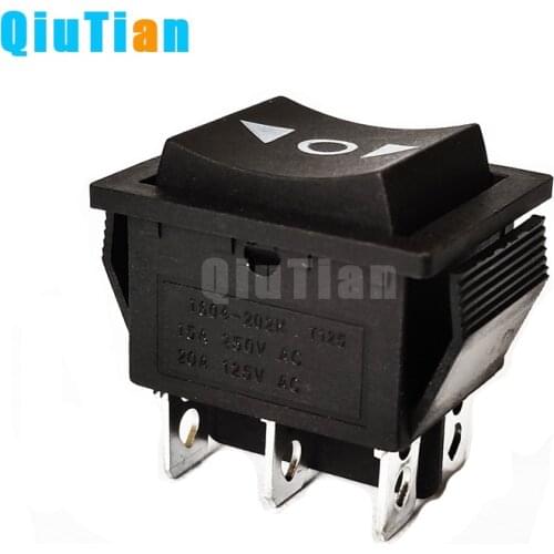 KCD4 Black The arrow reset Rocker Switch Power Switch ON-OFF-ON KCD4 Black 3 Position 6 Pins 16A 250VAC/ 20A 125VAC boat switch