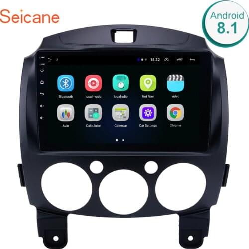 Seicane Android 8.1 2din 9" Car Radio GPS Navigation For MAZDA 2/Jinxiang/DE/Third generation 2007 2008 2009 2010 2011-2014