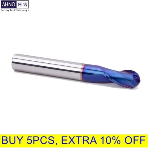 AHNO carbide ball mills CNC machining for work material metal stainless steel wood plastic titanium alloys HRC65