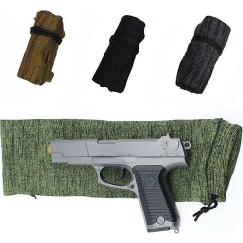 Silicone Treated Rifle Gun Sock Polyester Knitted Dust protective cover Shotgun storage bag Holster