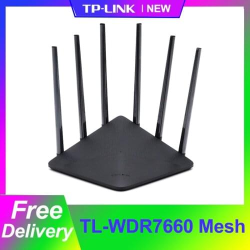 TP-LINK TL-WDR7660 AC1900 Wireless Gigabit Mesh Router 1900Mbps 2.4GHz/5GHz Dual-Band 3T3R MU-MIMO IPv6 Easy-to-expand Router