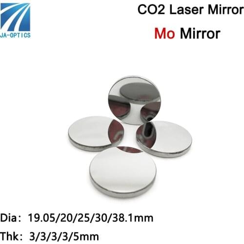 JA-OPICS Dia25mm Mo Mirror CO2 Laser Molybdenum Mirror Reflector for Laser Engraving Machine