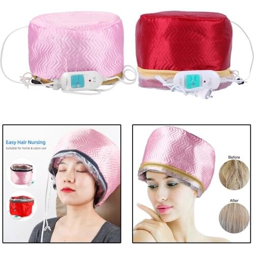 Women Hair Steamer Cap Dryers Thermal Treatment Hat Beauty SPA Nourishing Hair Styling Electric Hair Care Heating Cap EU Plug