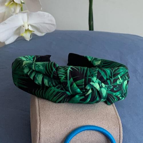 Hawaii floral Print Cross bow headbands Vintage head bands knotted hEADbands hair bands for beach Hair accessories for women