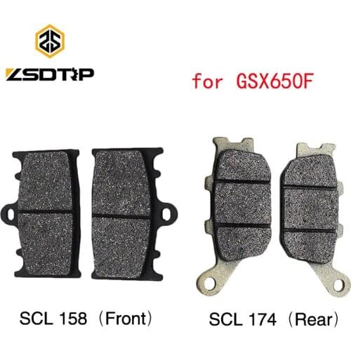 ZSDTRP Front & Rear Motorcycle Brake Pads for Suzuki GSX650F 2008-2014 Brake Disk Set for GSX650F