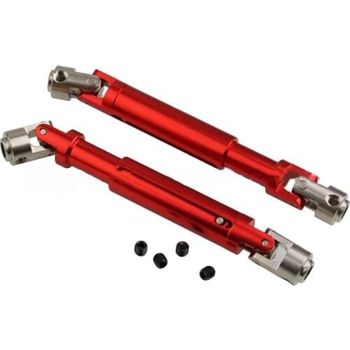 2PCS Metal Drive Shaft CVD Universal Joint For RGT86100 SCX10 D90 CC01 1/10 HSP RC Crawler Car Accessories