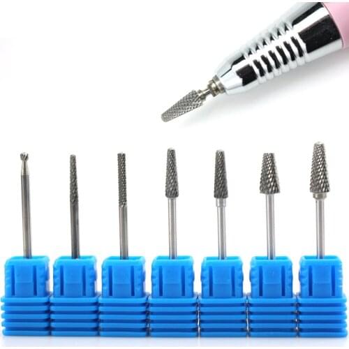 1 Pc Carbide Nail Drill Bit 3/32" High Quality Manicure Burr Dead Skin Cutters Nail File Tools Manicure Drill Accessories