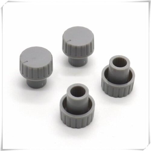 5 Pieces Plastic Long Handle Flower Shaft Knob Diameter 14mm Height 14.5mm Potentiometer Knob Gear Shaped Inner Hole 6mm
