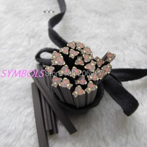 5pcs E-16 5mm Cute Animal Cane Fancy Nail Art Polymer Clay Cane Nail Art Decoration