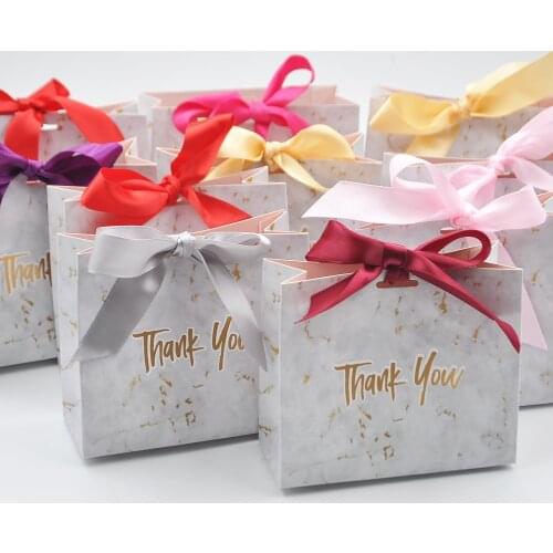 50/pack Wholesale False Eyelashes Package Box Creative Marble Gift Bag Eyelash Boxes Packaging Party Chocolate Paper Package