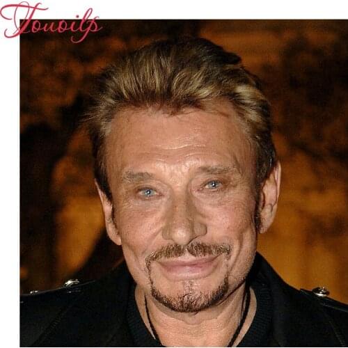 5D spuare & round diamond painting cross stitch diamond embroidery set needlework diamond painting rock singer Johnny Hallyday