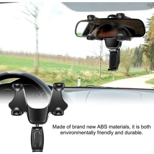 Car Rearview Mirror Mobile Phone Stands Adjustable Phone Holder Car Phone Bracket Rearview Mirror Navigation Car Accessories Hot