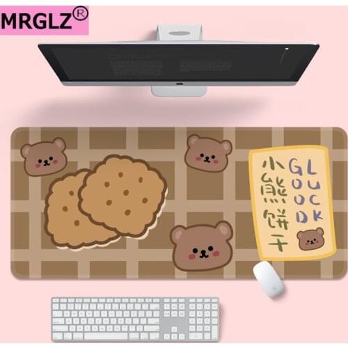 Kawaii creative large gaming mouse pad pads computer keyboard long desk mat cute desk waterproof non-slip carpet mats 40x90xcm