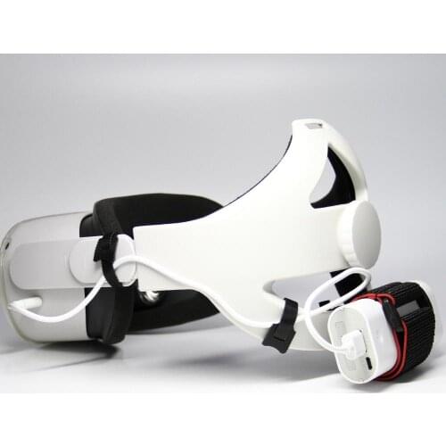 Oculus Quest 2 Power Bank Fixing Bracket For Oculus Quest 2 Battery Strap Adjustable Head Strap VR Accessories