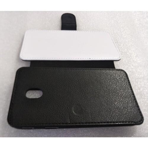 For samsung galaxy J5 / J5 2016 / J5 2017 J530 Blank Flip Leather sublimation protective case +Polyester cloth Retail 1pcs