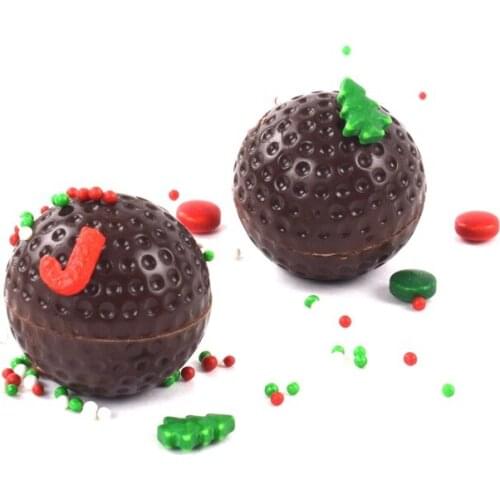 SHENHONG Golf Chocolate Mold Polycarbonate Hemispherical Baking Molds 3D Wave Point Chocolate Mould Candy Mold Free Baking Tools