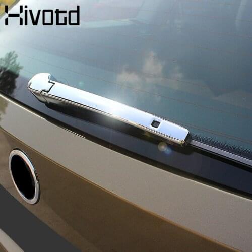 Hivotd For Skoda Kodiaq Car Body Rear Wiper Arm trim Cover chrome decoration Chromium Styling Accessories parts 2017 2018 2019