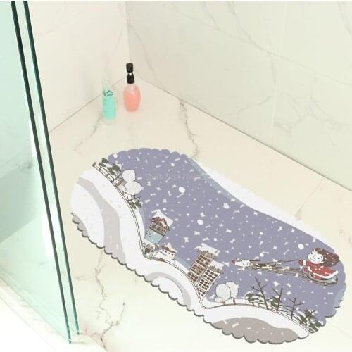 Creative Hand Drawing Balcony Bathroom Mat Hydrophobic Anti-skid Door Mat Swimming Pool Public Place Non-slip Mat