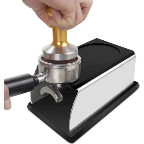 Magic cube Coffee Tamp Station portafilter holder tamping spot Partner of tamper portafilter stainless steel silica gel