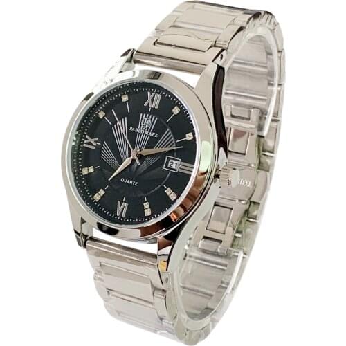 PABLO RAEZ 100% Stainless Steel Watch For Man Luxury Waterproof Date Clock Male Busines Quartz WristWatch Gitf Relogio Masculino