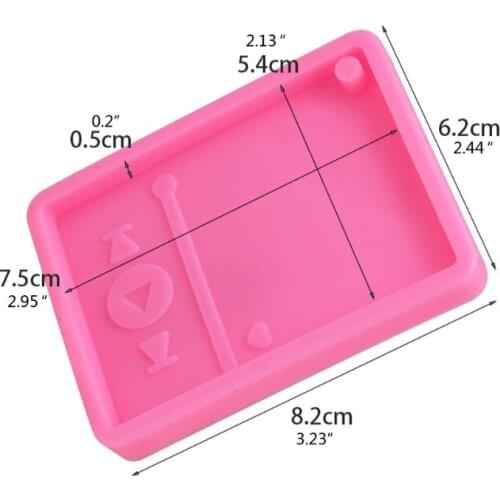 Music MP3 Player Keychain Silicone Mold Musical Pendant Mold Jewelry Making Tool U90E