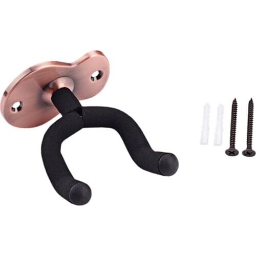 Guitar Wall Mount Bracket Guitar Bracket with Protective Sponge,Fits All Kinds of Headstock/Electric Guitar/Ukulele