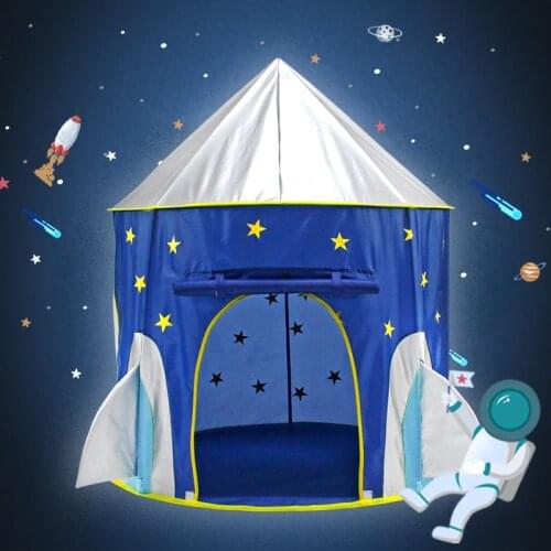 Childrens Tent Portable 3 In1Spaceship Tent Kids Crawling Tunnel Play Tent House Ball Pit Pool Tent for Children Outdoor Toys
