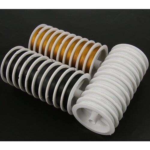 1 Roll/lots 0.3/0.45/0.5/0.6/0.8mm Resistant Strong Line Stainless Steel Wire Tiger Tail Beading Wire For Jewelry Making Finding