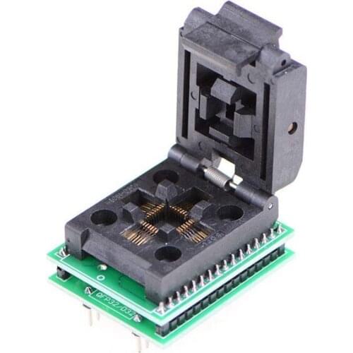 TQFP32 QFP32 TO DIP32 IC Programmer Adapter Chip Test Socket SA663 Burning Seat Integrated Circuits