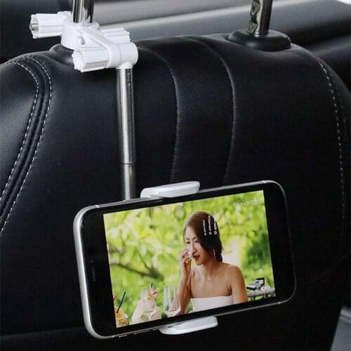 Adjustable Car Rearview Mirror Mount Phone Holder 360 Rotation GPS Phone Bracket Stand for Xiaomi Huawei iphone 12