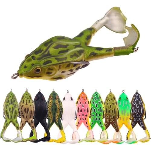 10 colors peche Rotating legs thunder frog fishing lure 9cm/13.7g floating bionic soft lure carp fishing señuelos de pesca