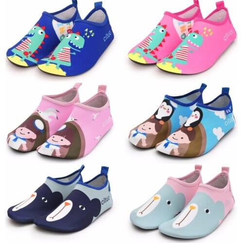Children Beach Shoes Baby Soft Floor Indoor Slipper Swim Socks Boys Girls Anti-slip Home Barefoot Kids Slippers Toddler Shoes