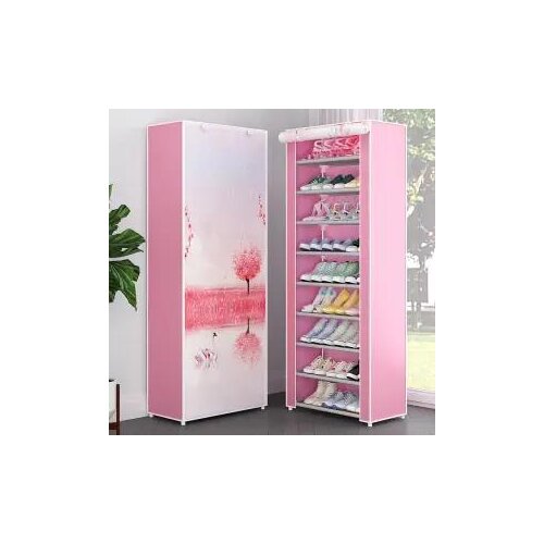 10 layer Assembled Shoe Rack Dust-proof Storage Shoe Cabinet Home Shoe Stand Dormitory Simple Storage Shelf Organizer Holder