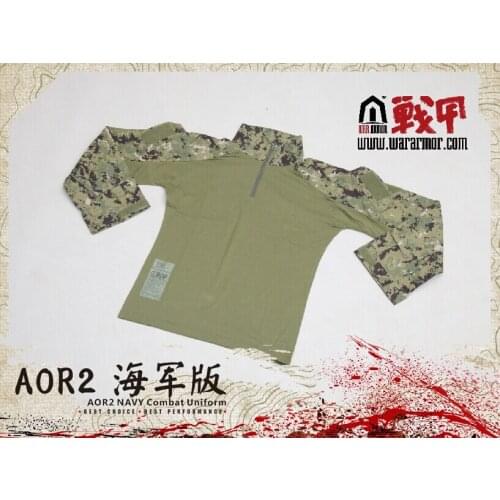 WarArmor GEN.3 Tactical Coat and Pants AOR2 Color Battle Suit for Outdoor Sports with Cotton & Nylon AllWin Set