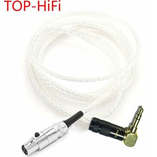 TOP-HiFi DIY 8 Cores 7N OCC Silver Plated Earphone Upgraded Cable Wire For K240 K242 K271 K272 K702 Q701 Headphones